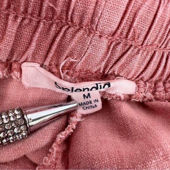 Splendid joggers orange Rose Pink Textured Fabric pockets pants cargo - Picture 7 of 8